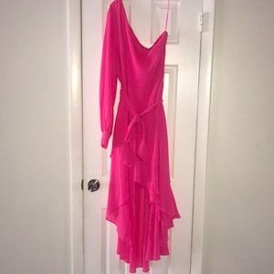 Belle Badgley Mischka pink dress